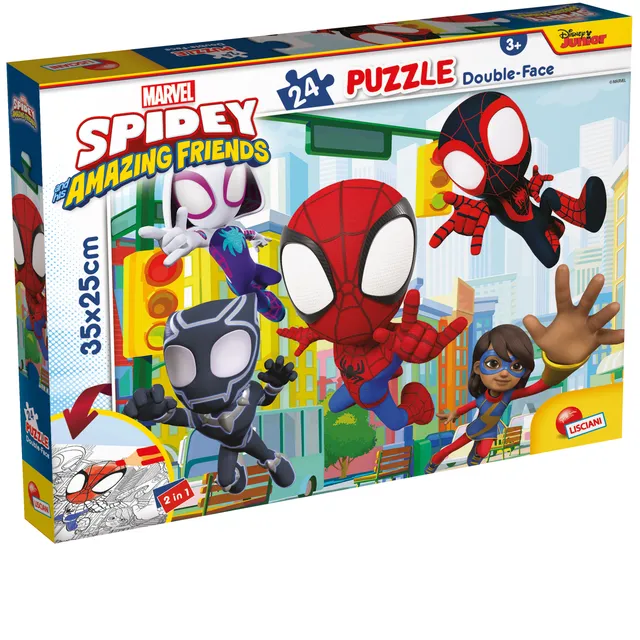 lisciani-marvel-puzzle-double-face-m-plus-24-spidey image 1