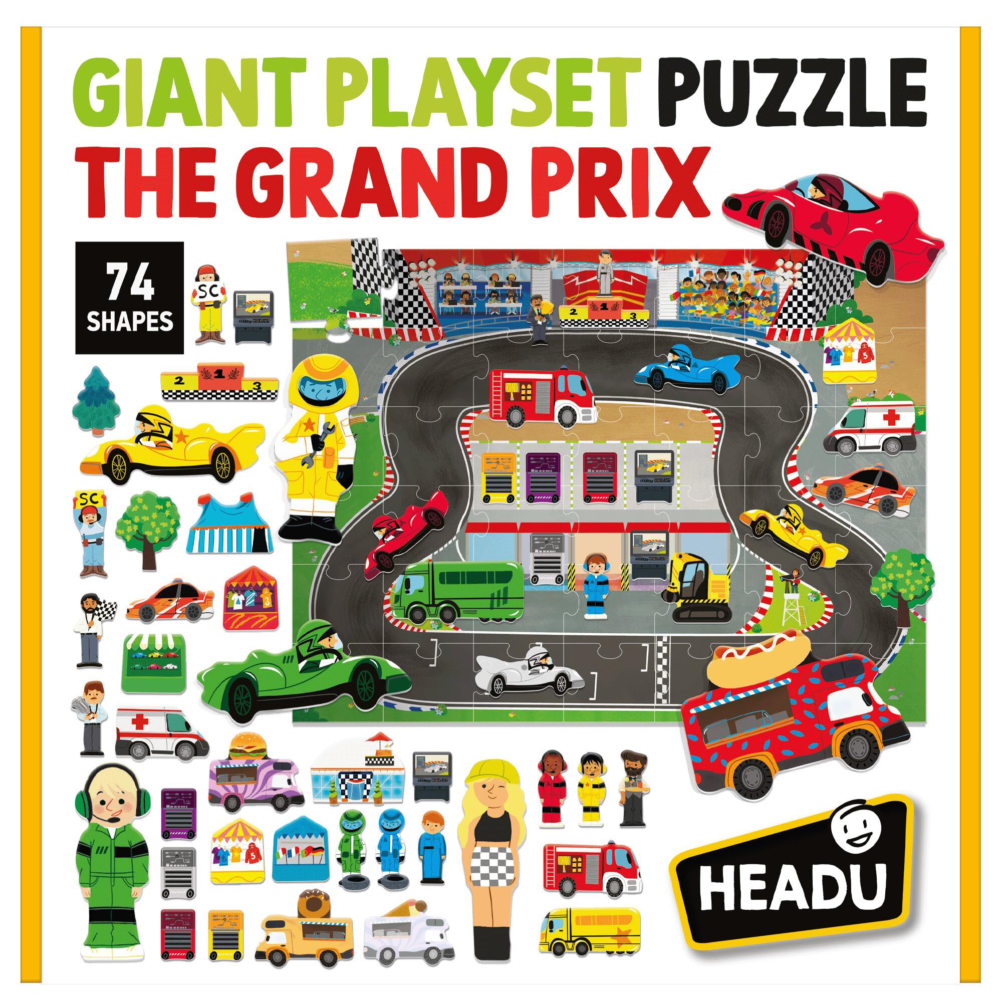 headu-giant-playset-puzzle-the-gran-prix-puzzle-circuit-42-pi-ces-86-figures image 7