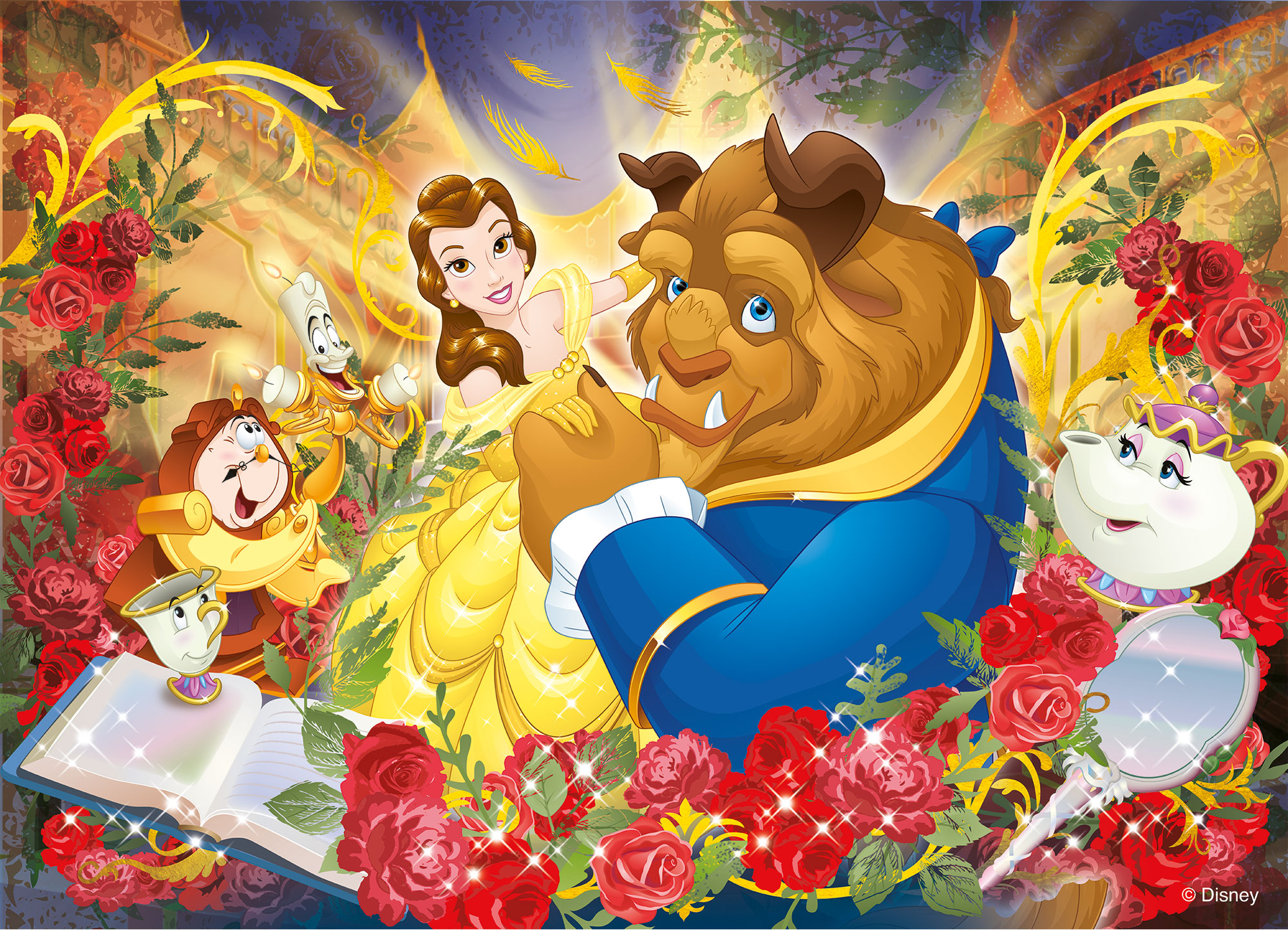 lisciani-disney-puzzle-df-plus-108-pi-ces-la-belle-et-la-b-te image 2