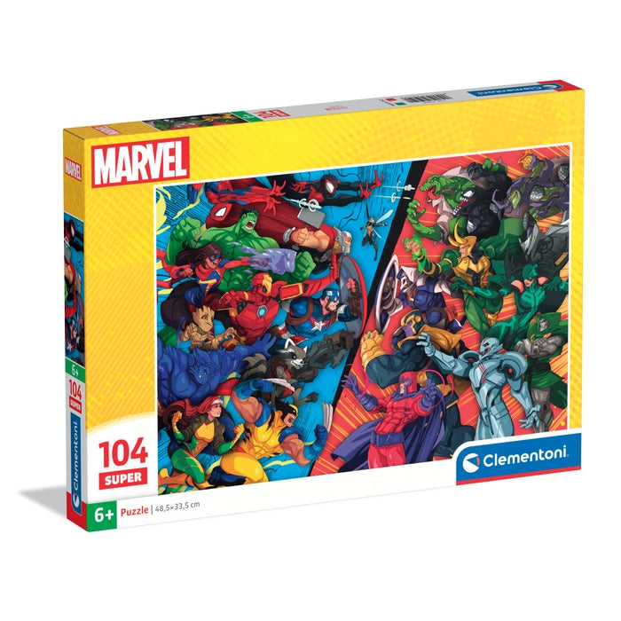 clementoni-marvel-heroes-vs-villains-puzzle-104-pi-ces image 1