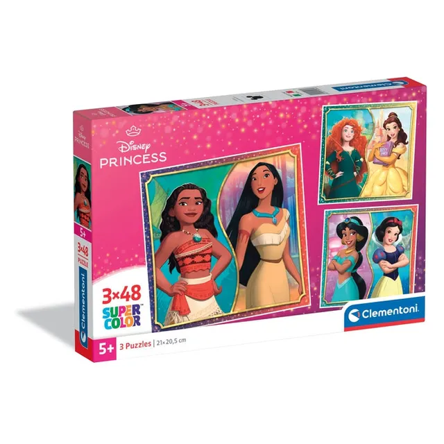 clementoni-disney-princess-puzzle-enfant-3x48-pi-ces image 1