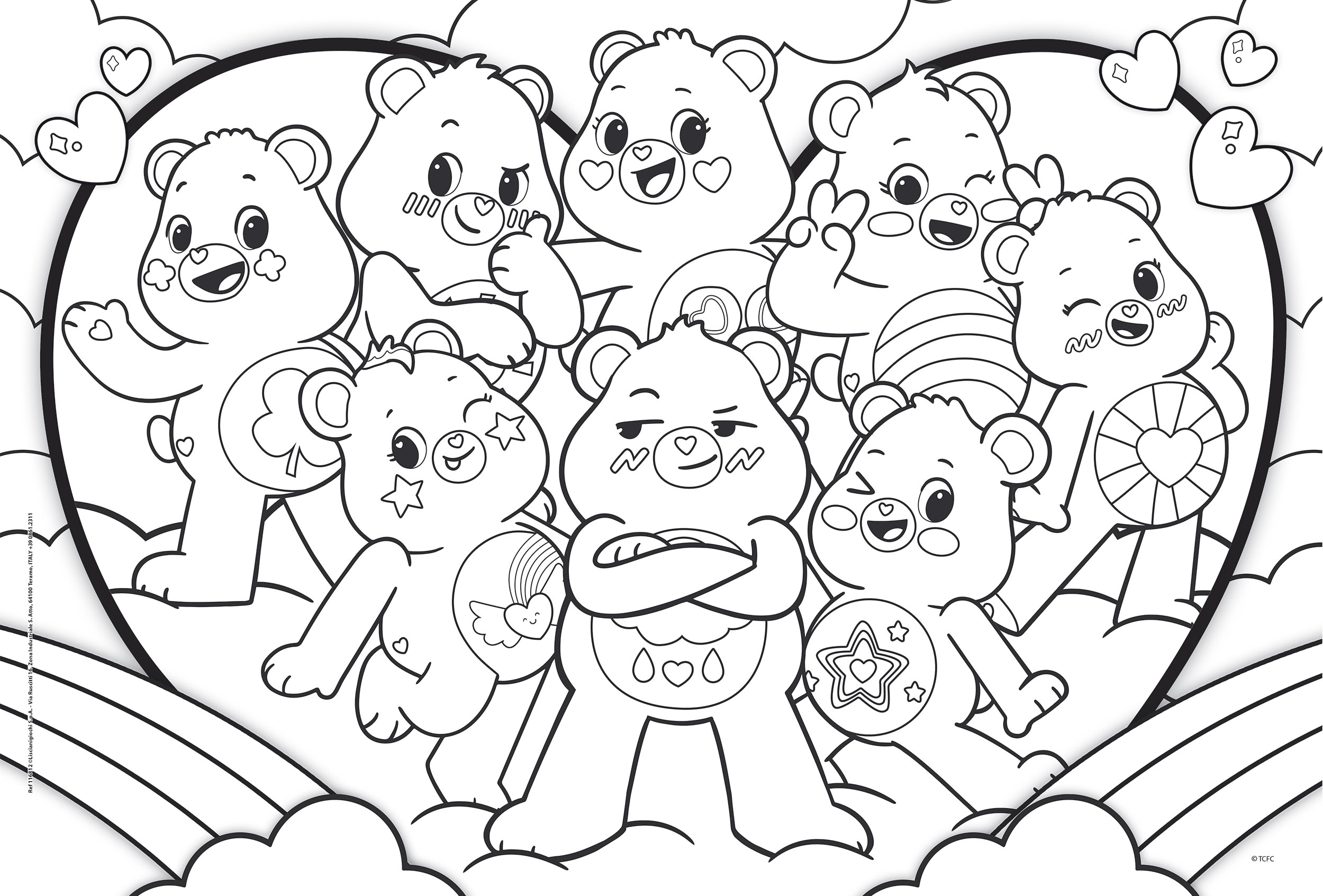 lisciani-care-bears-puzzle-df-plus-60-puzzle-double-face-colorier image 3