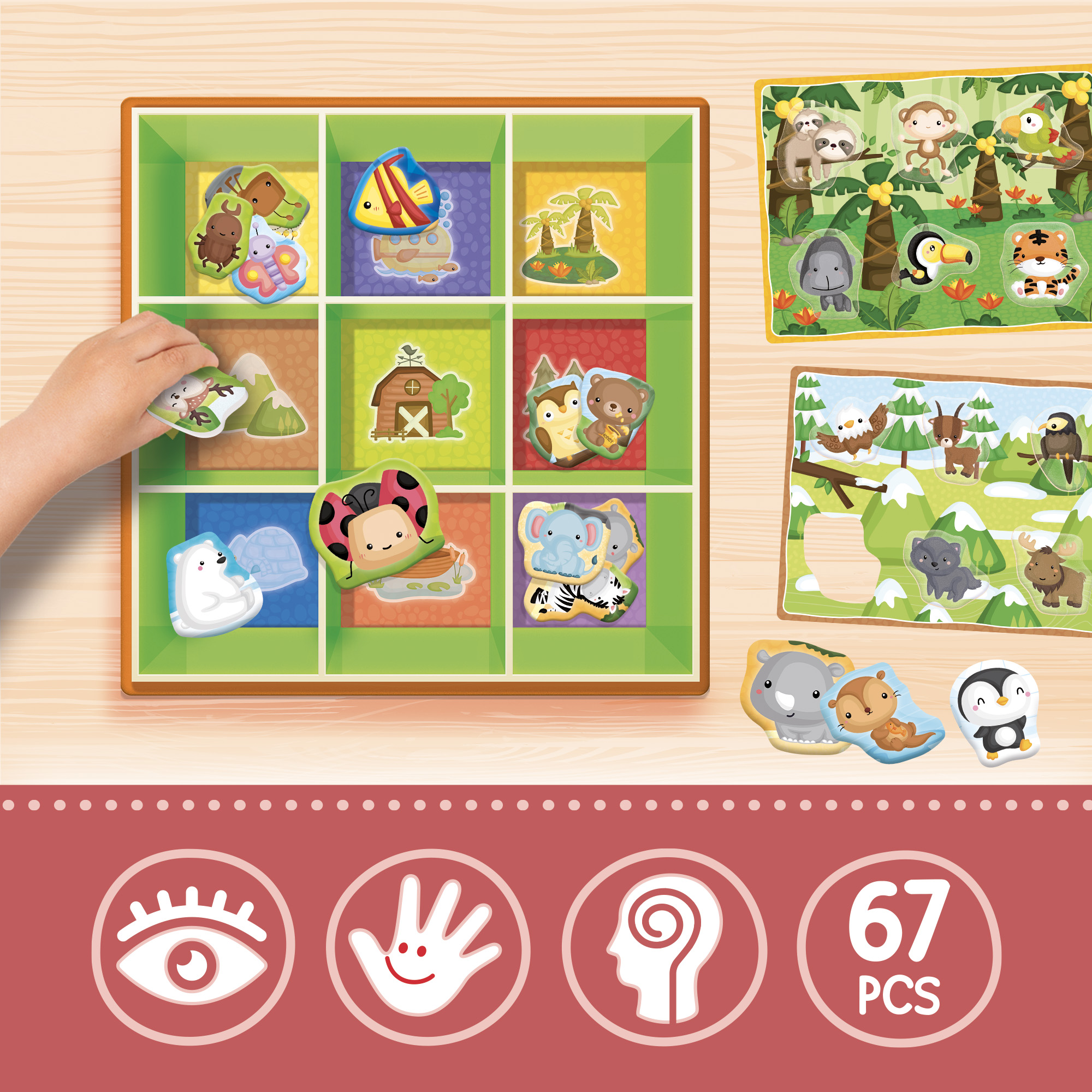 lisciani-montessori-baby-happy-animals-tableau-de-classification-animaux image 4