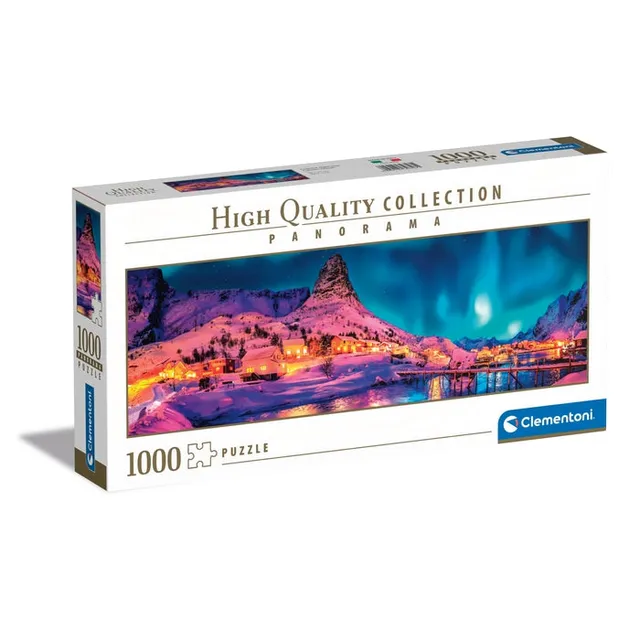 clementoni-colorful-night-over-lofoten-islands-puzzle-1000-pi-ces-panoramique image 1
