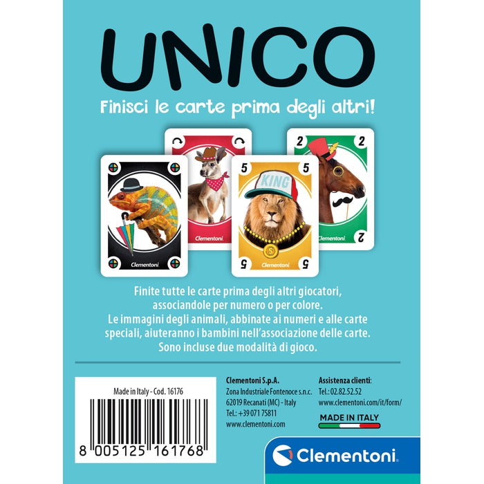 clementoni-unico-jeu-de-cartes-animaux-4-6-ans-66-cartes image 4