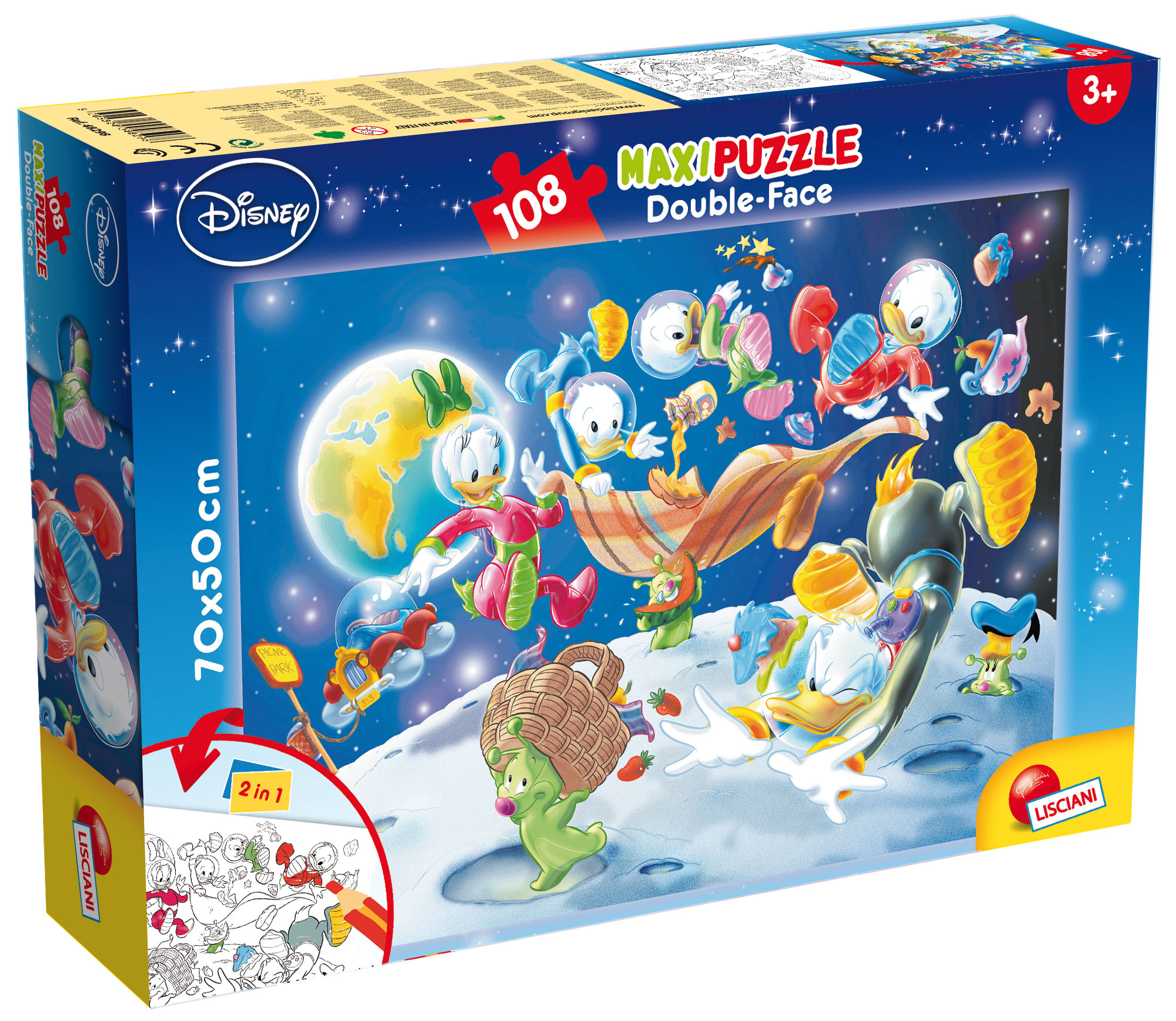 lisciani-disney-puzzle-df-maxi-floor-108-mickey-mouse-in-space image 1