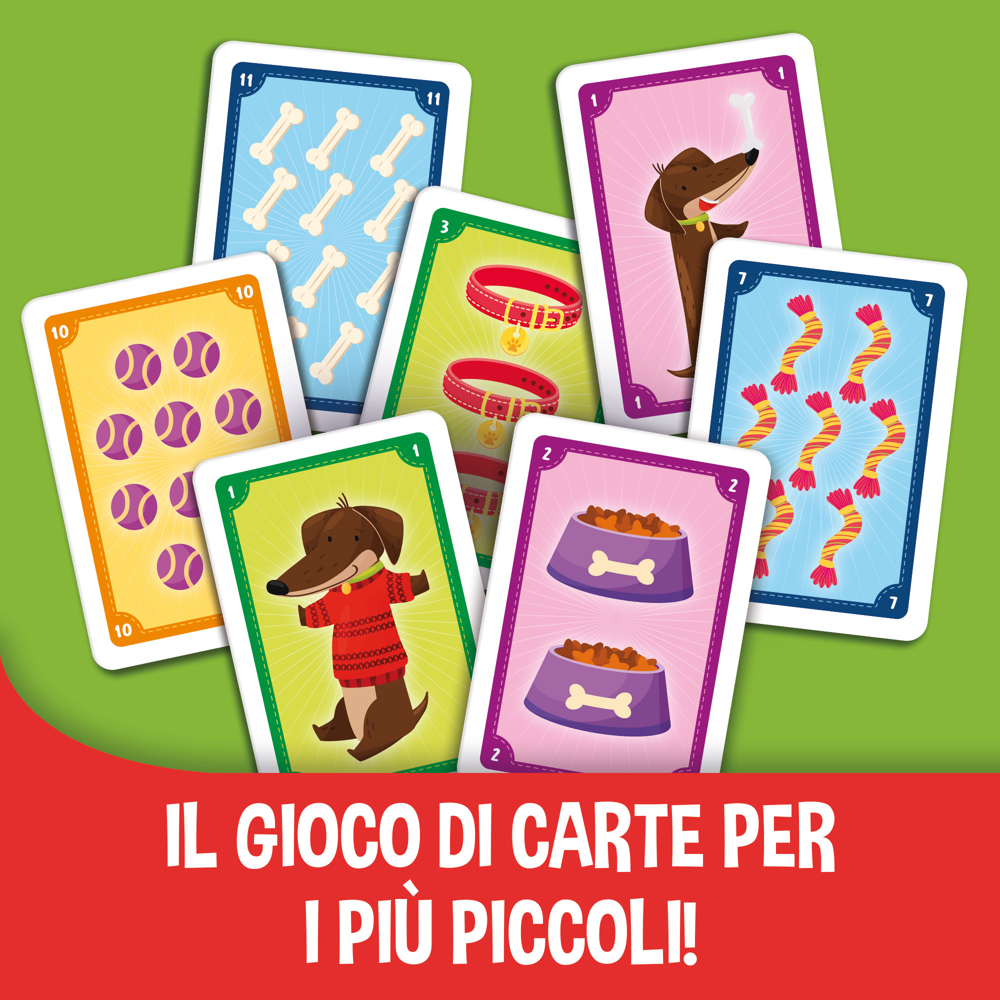 lisciani-ludoteca-le-carte-dei-bambini-bassotto-piglia-tutto-jeu-de-cartes image 3