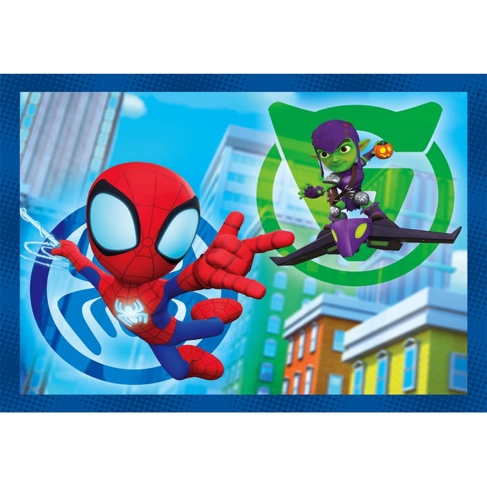 clementoni-spidey-friends-puzzle-4-en-1-12-16-20-24-pi-ces image 2