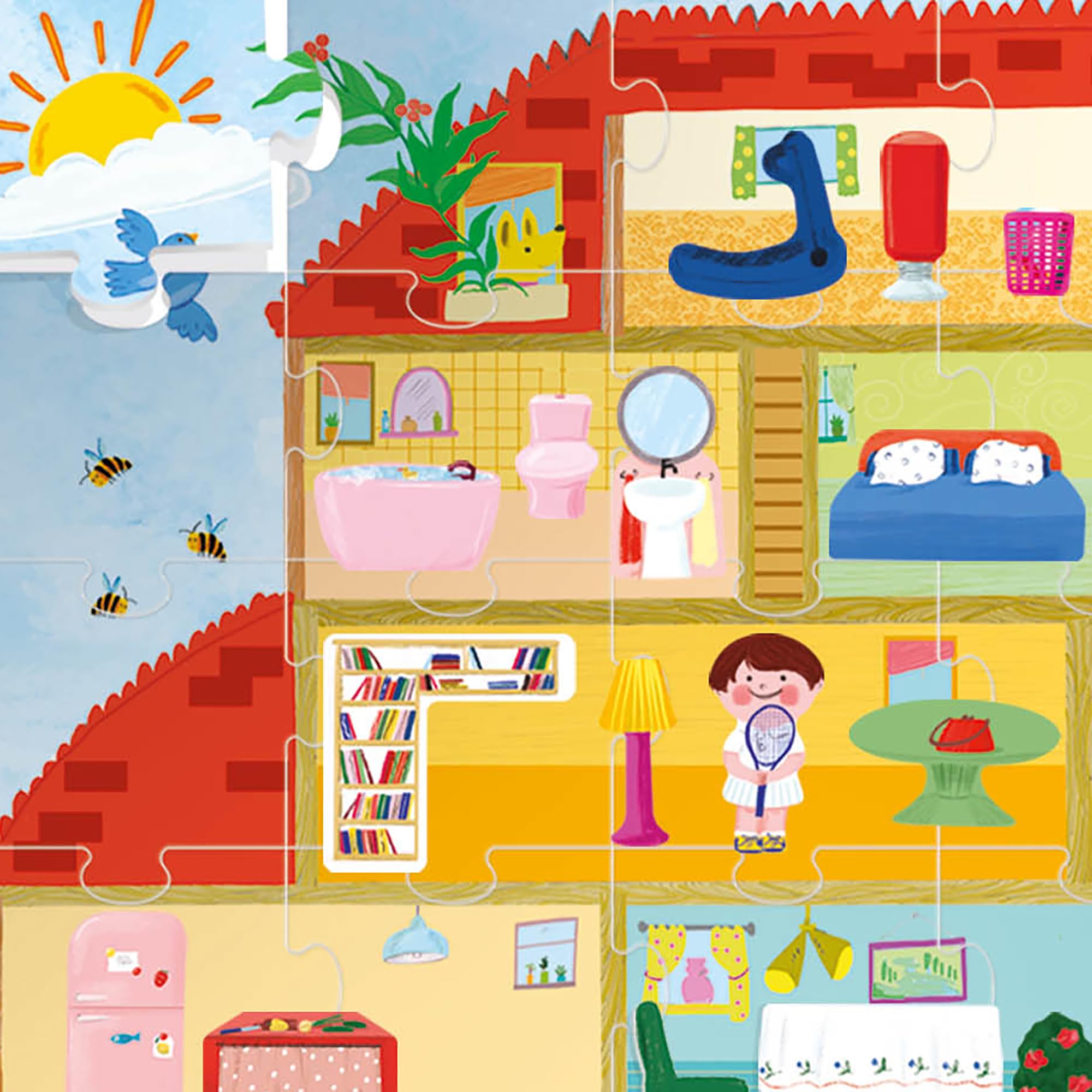 headu-giant-playset-puzzle-the-doll-house-puzzle-42-pi-ces-78-figures image 4