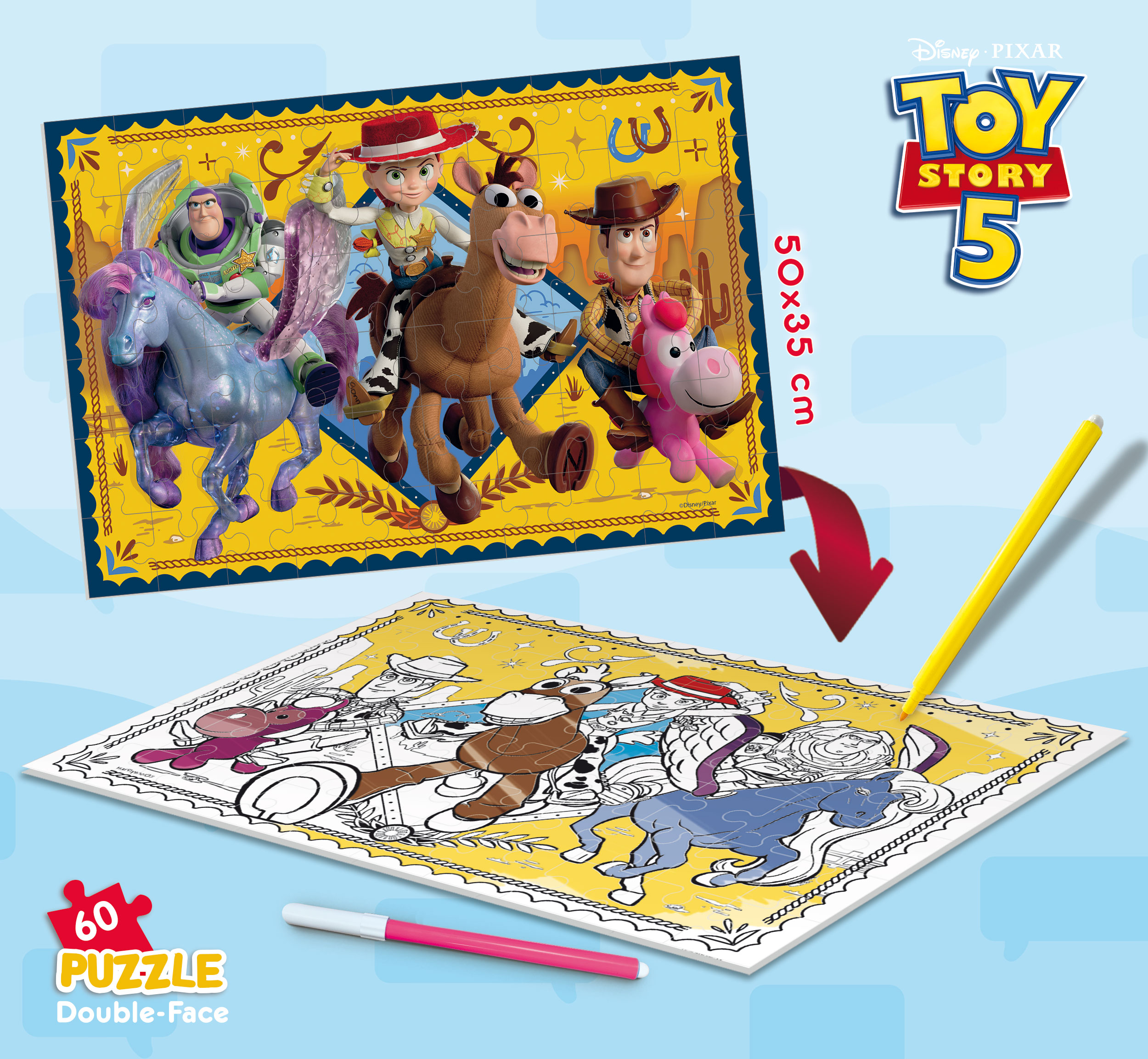 lisciani-disney-puzzle-df-plus-60-toy-story-puzzle-coloriage image 4