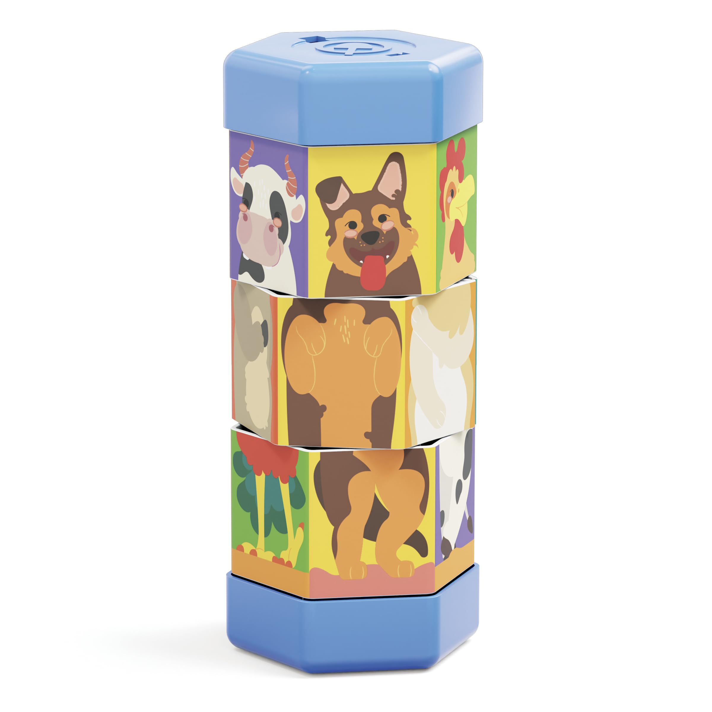 quercetti-2582-tub-mix-match-animaux-puzzle-rotatif image 3
