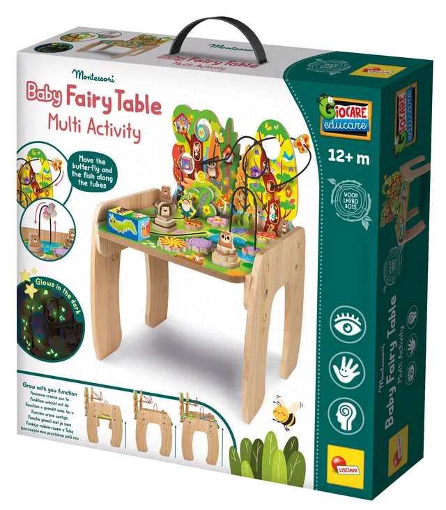 lisciani-montessori-wood-baby-fairy-table-multi-activit-en-bois image 1