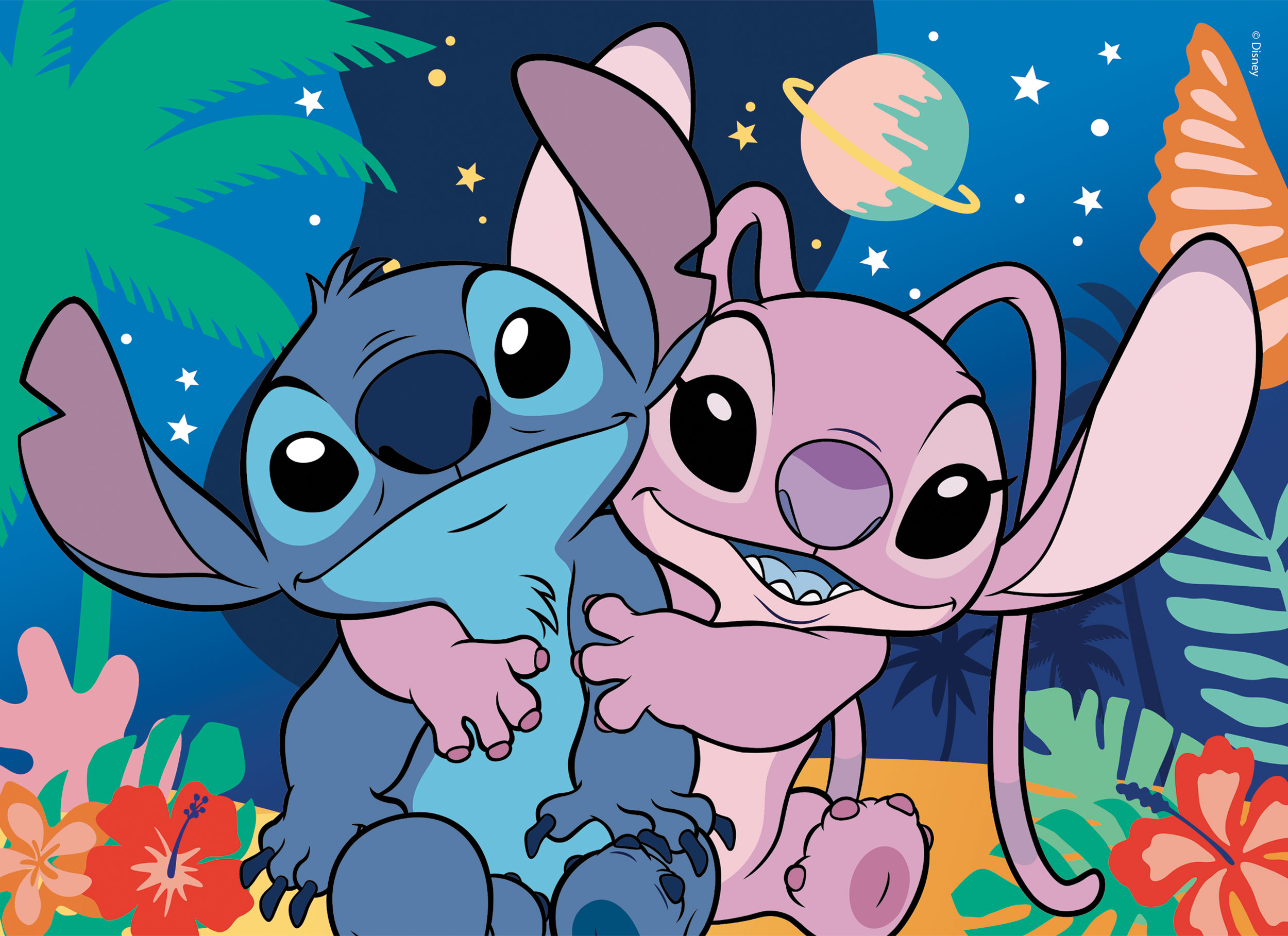 lisciani-disney-puzzle-df-m-plus-24-lilo-stitch-puzzle-24-pi-ces-colorier image 2