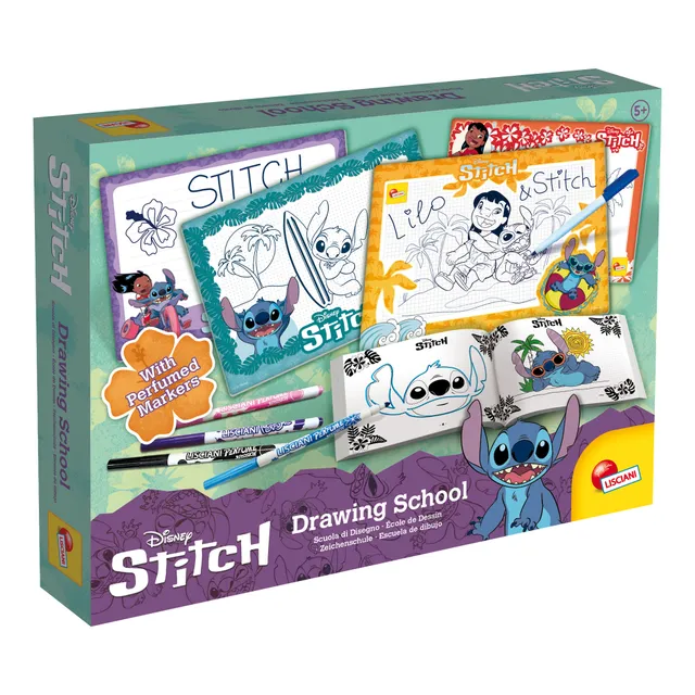 lisciani-stitch-drawing-school-kit-dessin-cr-atif-avec-feutres-parfum-s image 1