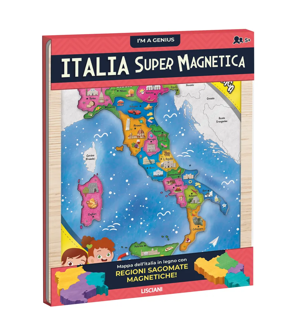 lisciani-i-m-a-genius-italia-supermagnetica-puzzle-magn-tique-en-bois-italie-20- image 1