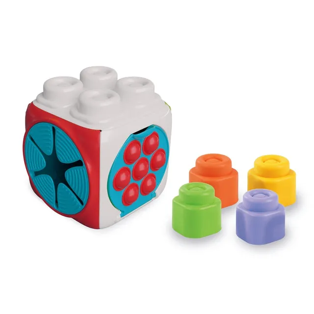 clementoni-soft-clemmy-sensory-activity-cube-cube-sensoriel-4-briques image 1