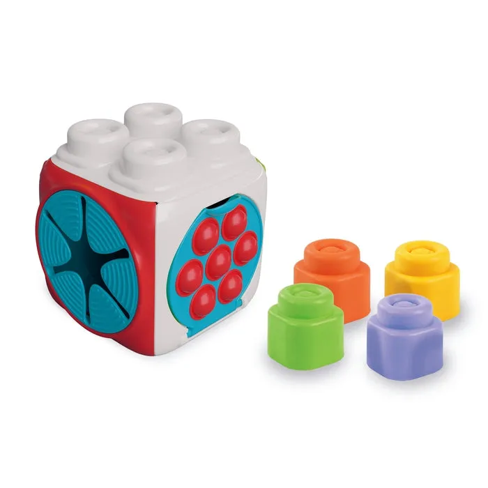clementoni-soft-clemmy-sensory-activity-cube-cube-sensoriel-4-briques image 1