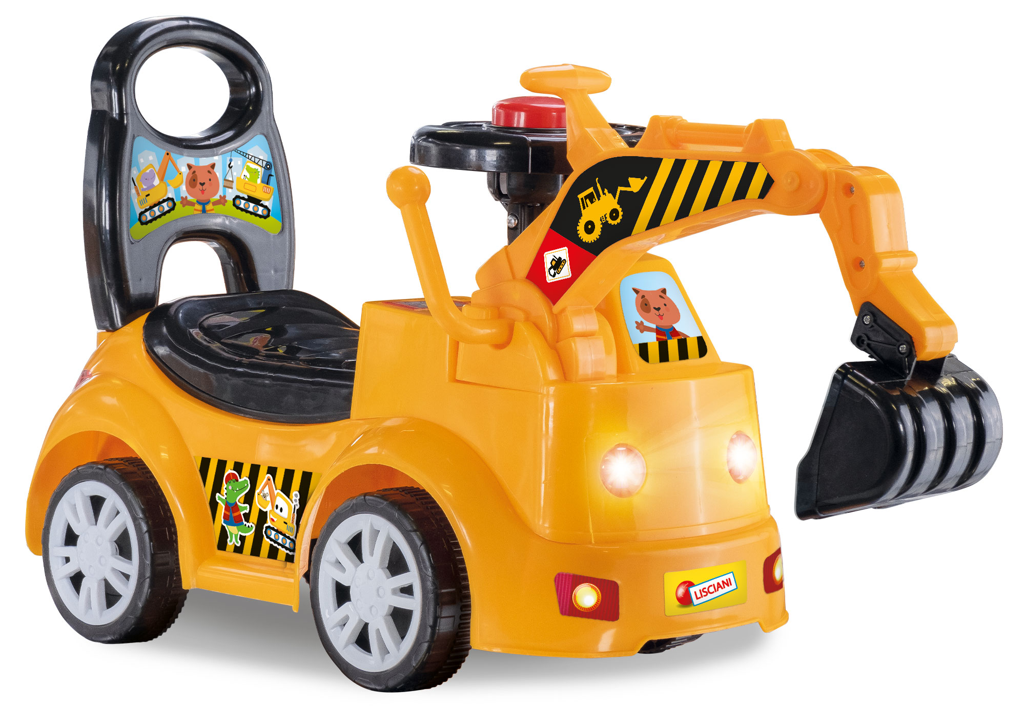 lisciani-carotina-baby-bulldozer-porteur-sonore image 1