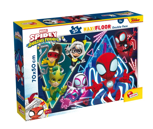 lisciani-marvel-puzzle-double-face-maxi-floor-35-spidey image 1