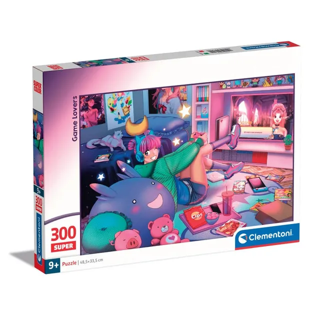 clementoni-game-lovers-puzzle-300-pi-ces-puzzle-illustration-48-5x33-5-cm image 1