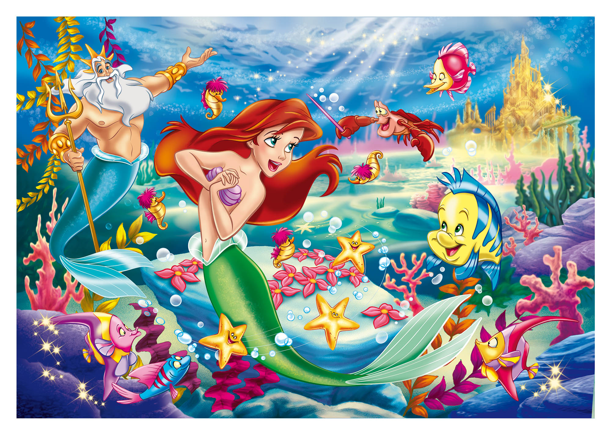 lisciani-disney-puzzle-double-face-maxi-floor-35-la-petite-sir-ne image 2