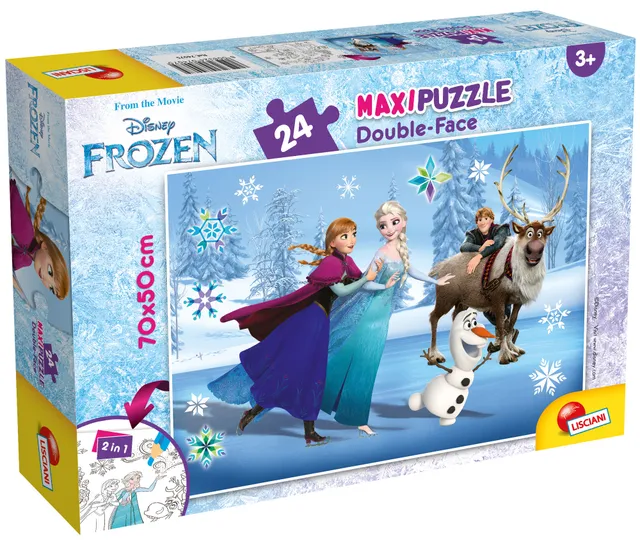 lisciani-disney-puzzle-df-maxi-floor-24-frozen-puzzle-sol-double-face image 1