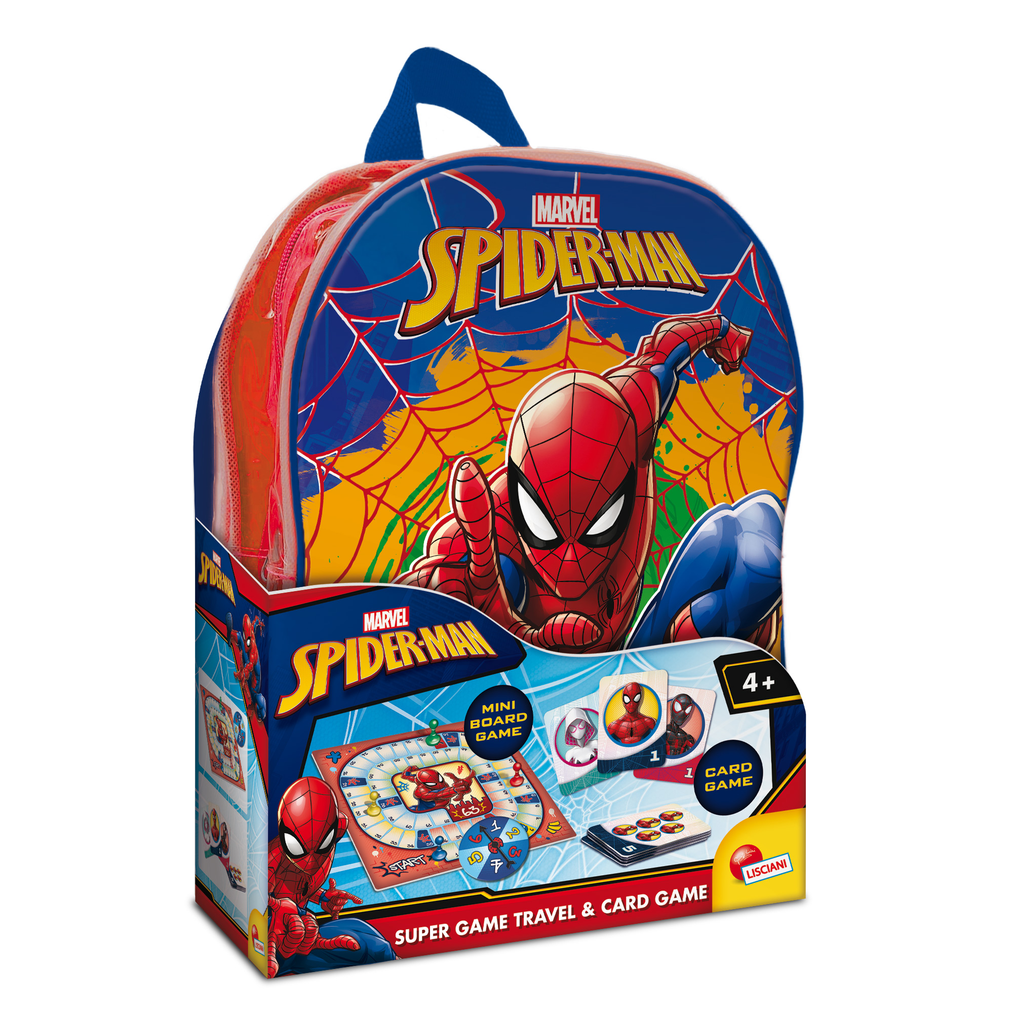 lisciani-spider-man-2-en-1-travel-game-jeu-de-cartes-en-sac-dos image 1