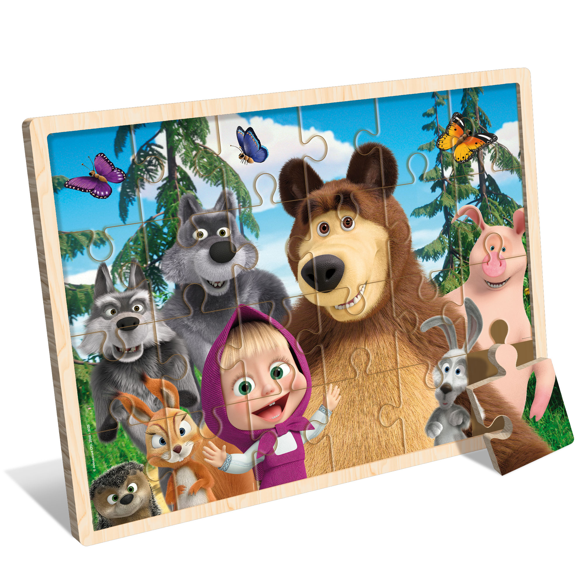 lisciani-masha-puzzle-en-bois-24-pi-ces-cadre image 2