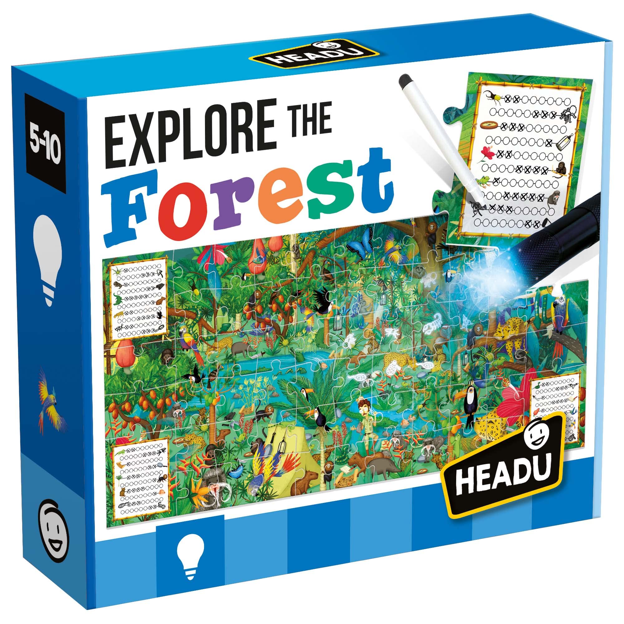 headu-explorez-la-for-t-puzzle-ducatif-torche-magique-5-10-ans image 1
