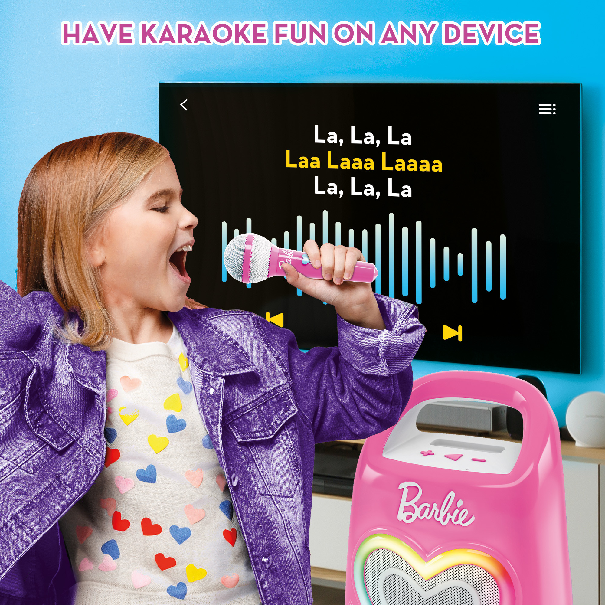 lisciani-barbie-party-partymaker-enceinte-bluetooth-micro-karaok image 5