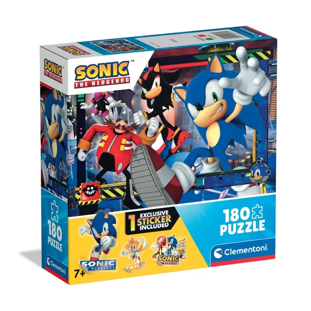 clementoni-sonic-puzzle-enfant-180-pi-ces-48-5x33-5-cm image 1