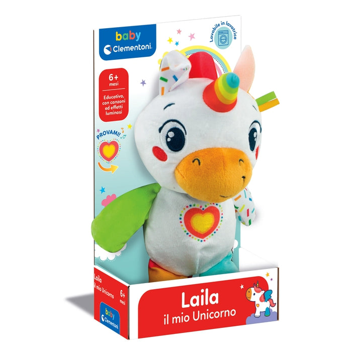 clementoni-baby-laila-mon-licorne-peluche-interactive-musicale image 2