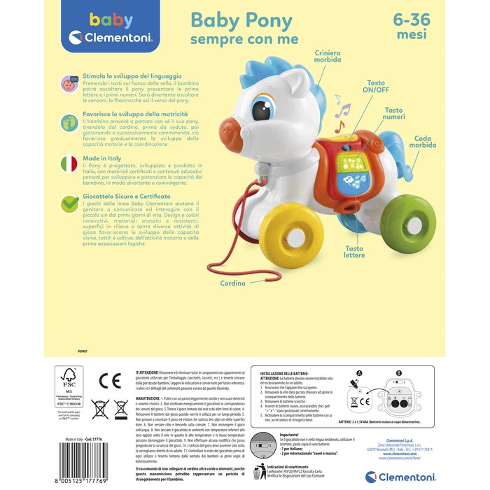 baby-clementoni-baby-pony-sempre-con-me-pony-interactif-tirer image 7