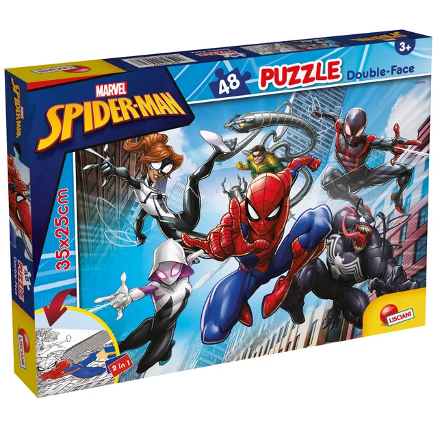 lisciani-marvel-puzzle-double-face-m-plus-48-spider-man image 1