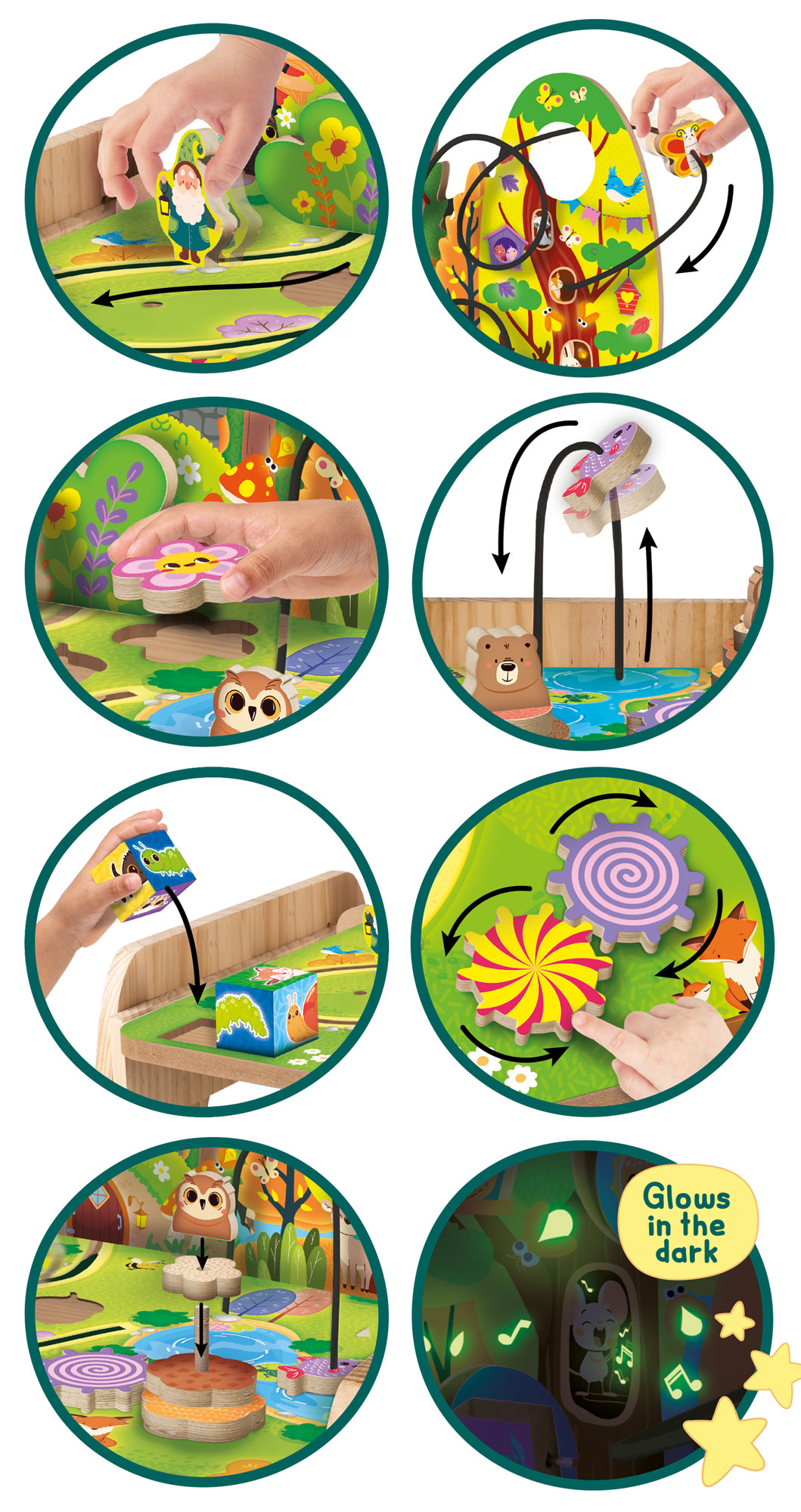 lisciani-montessori-wood-baby-fairy-table-multi-activit-en-bois image 4