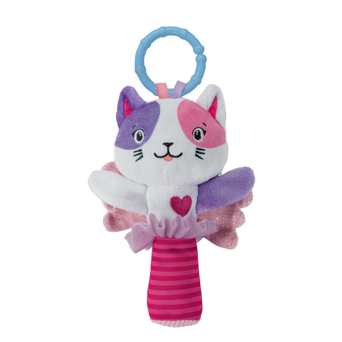 clementoni-baby-lovely-soft-cat-rattle-hochet-peluche-chat-0-mois image 1