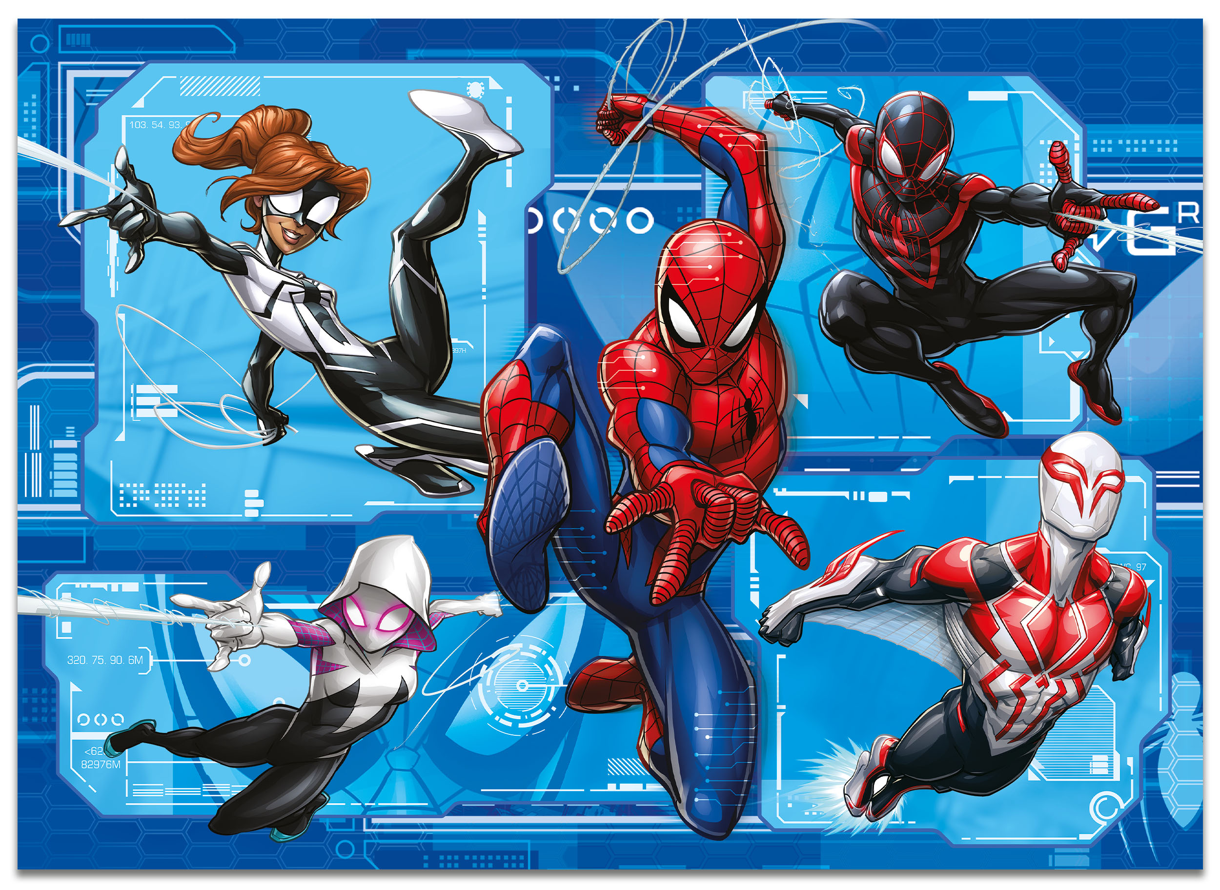 lisciani-marvel-puzzle-df-maxi-floor-4-x-48-spider-man-coffret-4-puzzles image 6