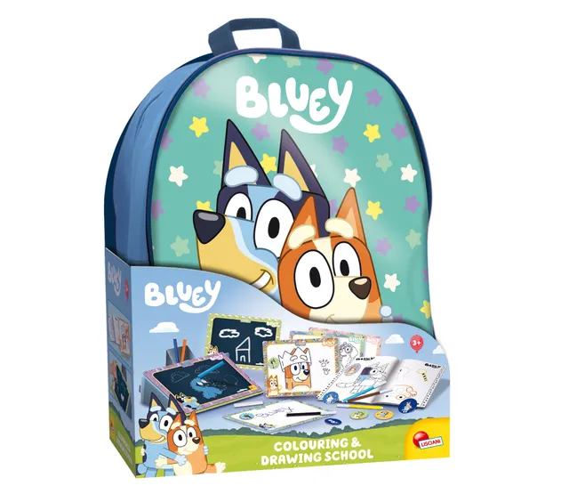 lisciani-bluey-zainetto-colouring-and-drawing-school-kit-dessin-sac-dos image 1