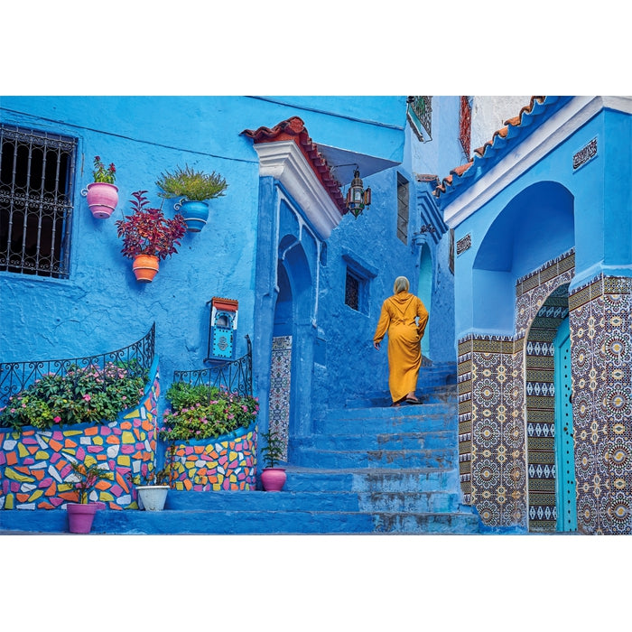 clementoni-blue-street-of-chefchaouen-puzzle-500-pi-ces image 2