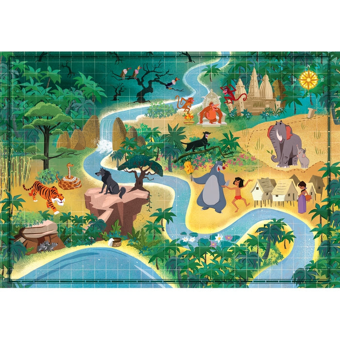clementoni-story-maps-disney-le-livre-de-la-jungle-puzzle-1000-pi-ces image 2