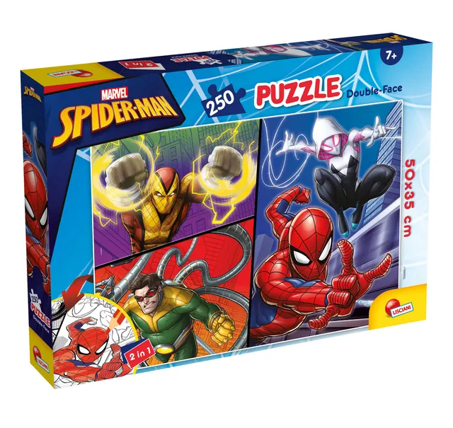 lisciani-marvel-puzzle-double-face-plus-250-spider-man image 1