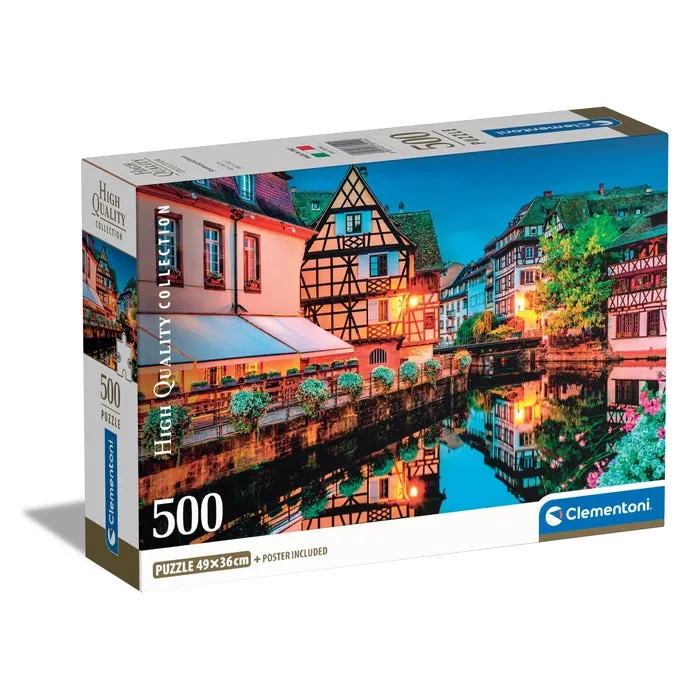 clementoni-strasbourg-old-town-500-pi-ces-puzzle-adulte-ville-49x36-cm image 1