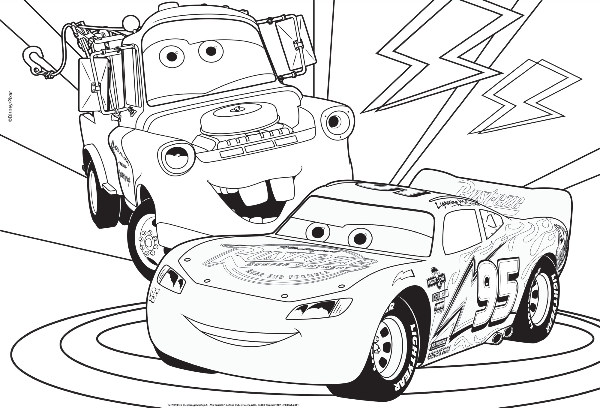 lisciani-disney-puzzle-double-face-maxi-floor-2x60-cars image 3