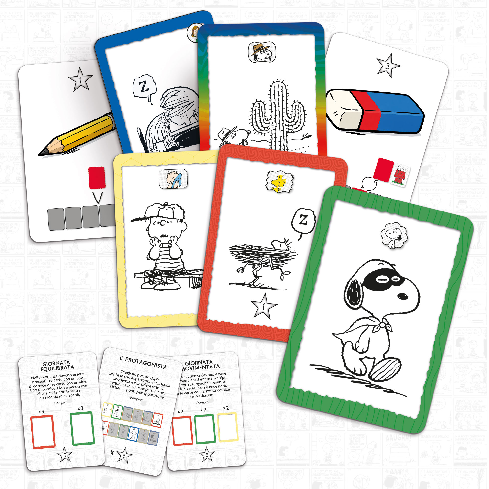 lisciani-peanuts-card-game-un-giorno-qualunque-jeu-de-cartes image 2