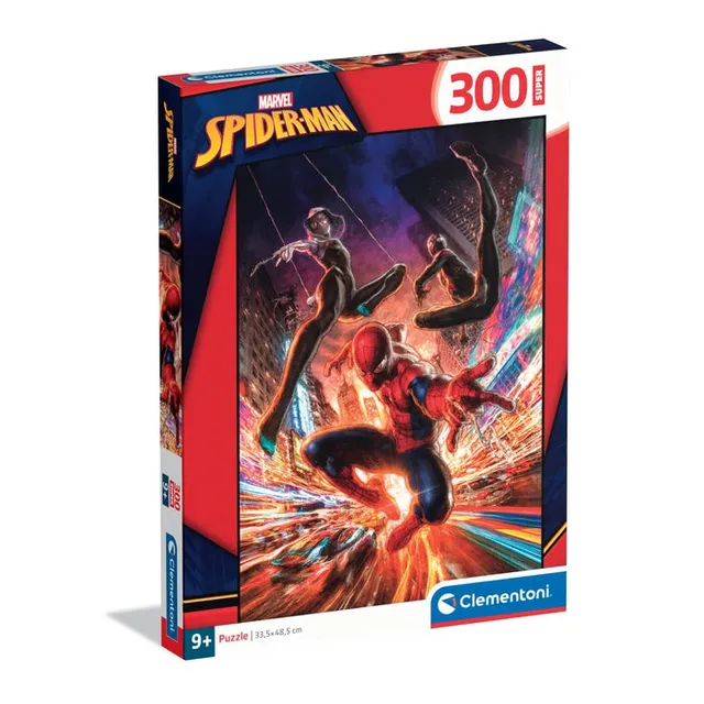 clementoni-puzzle-enfant-spider-man-marvel-300-pi-ces-48-5-x-33-5-cm image 1