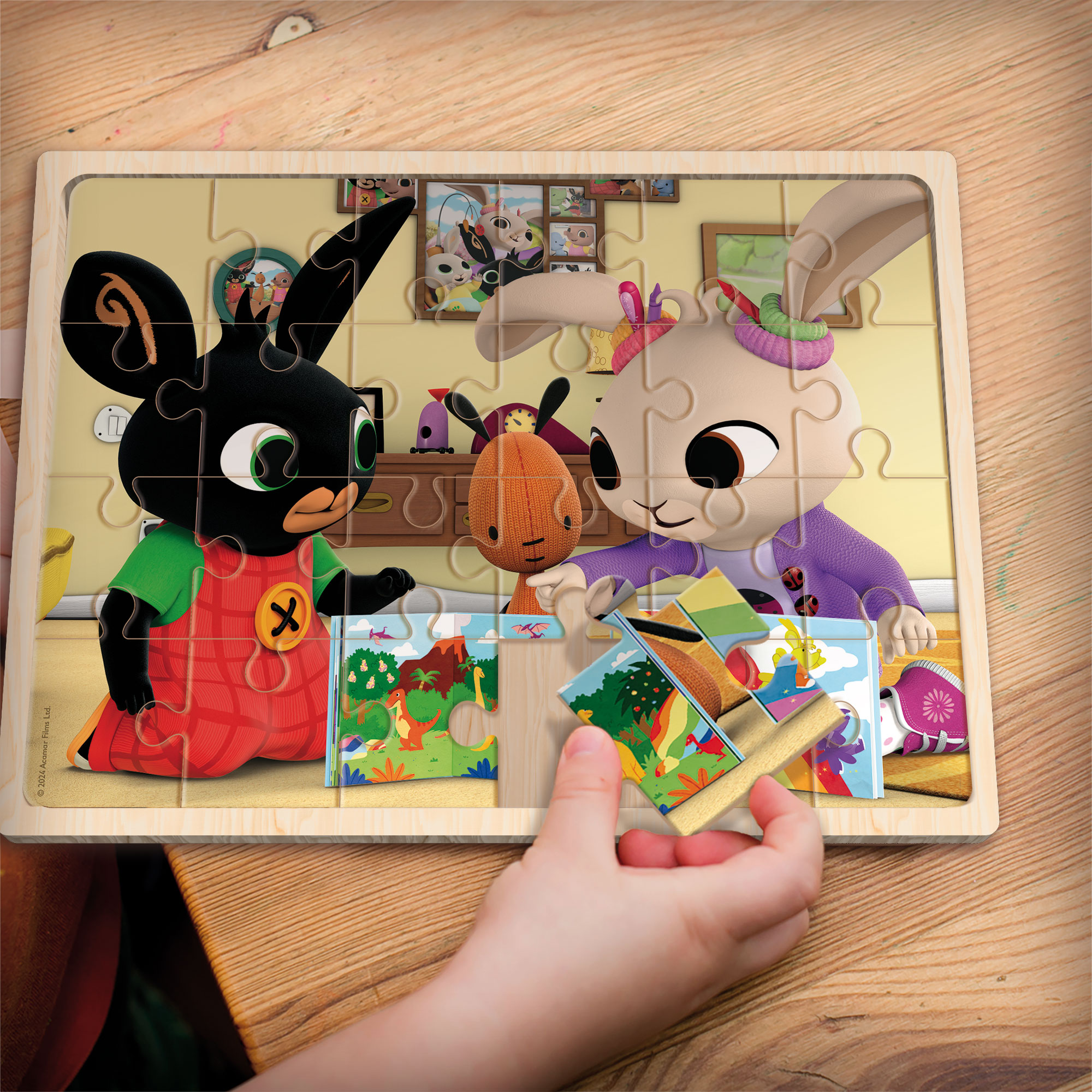 lisciani-bing-wooden-puzzle-24-puzzle-bois-enfant image 3