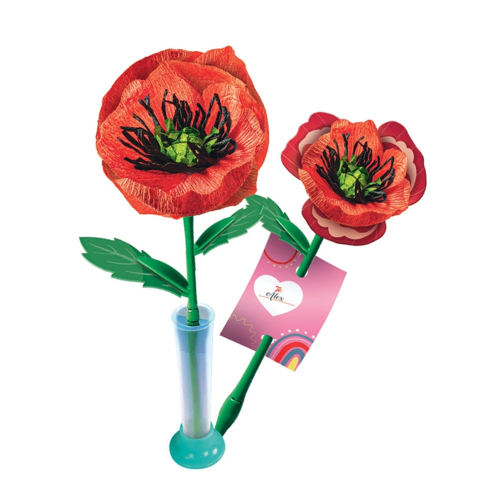 clementoni-create-your-flowers-papavero-kit-cr-atif-fleurs-en-papier-cr-pon image 2