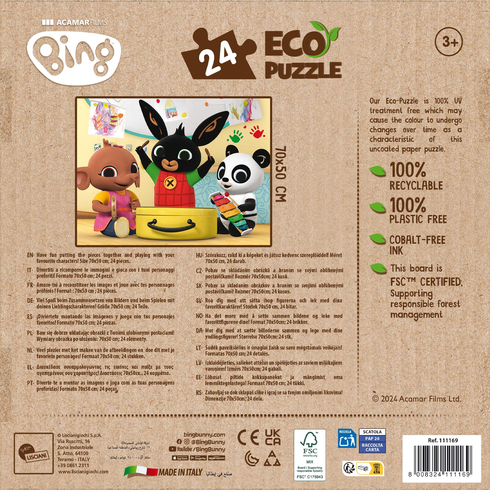 lisciani-bing-eco-puzzle-24-music-time-puzzle-cologique image 3