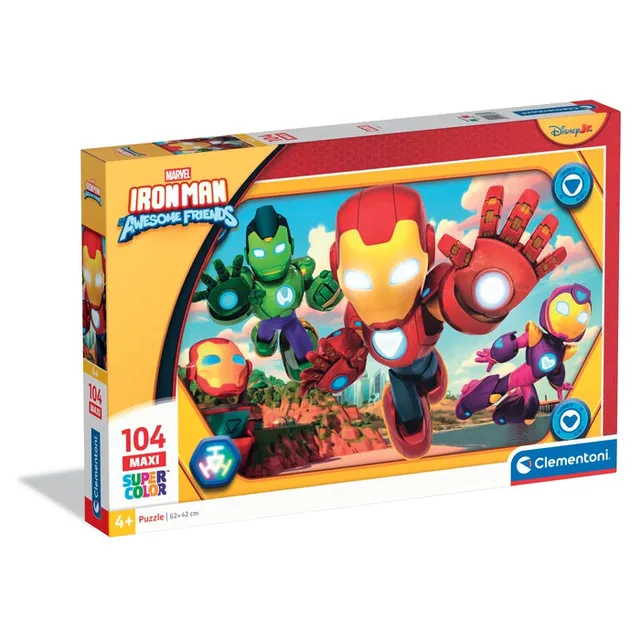 clementoni-iron-man-and-his-awesome-friends-puzzle-104-pi-ces image 1