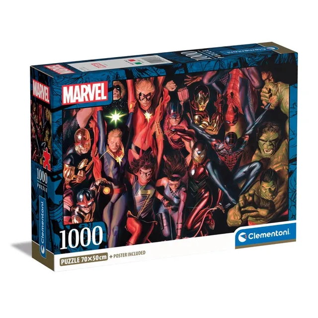 clementoni-marvel-1000-pi-ces-puzzle-adulte-super-h-ros-70-x-50-cm image 1